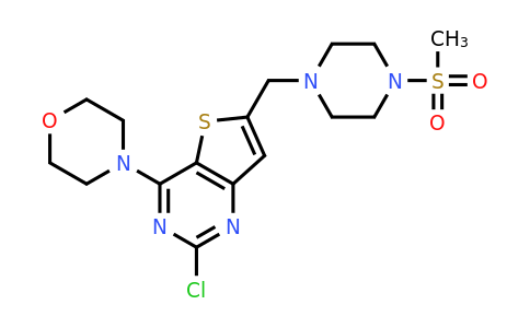 885675-66-1 | 4-(2-Chloro-6-((4-(methylsulfonyl)piperazin-1-yl)methyl)thieno[3,2-d]pyrimidin-4-yl)morpholine