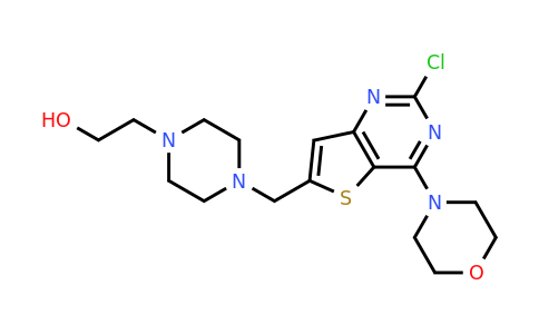 885675-75-2 | 2-(4-((2-Chloro-4-morpholinothieno[3,2-d]pyrimidin-6-yl)methyl)piperazin-1-yl)ethan-1-ol