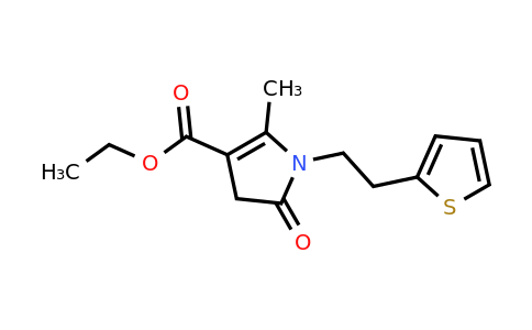 885949-74-6 | Ethyl 2-methyl-5-oxo-1-(2-(thiophen-2-yl)ethyl)-4,5-dihydro-1H-pyrrole-3-carboxylate