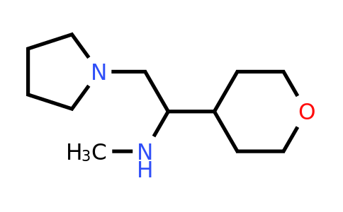 N-Methyl-2-(pyrrolidin-1-yl)-1-(tetrahydro-2H-pyran-4-yl)ethan-1-amine