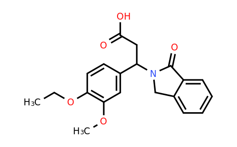 885951-50-8 | 3-(4-Ethoxy-3-methoxyphenyl)-3-(1-oxoisoindolin-2-yl)propanoic acid