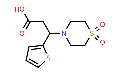 885951-51-9 | 3-(1,1-Dioxidothiomorpholino)-3-(thiophen-2-yl)propanoic acid