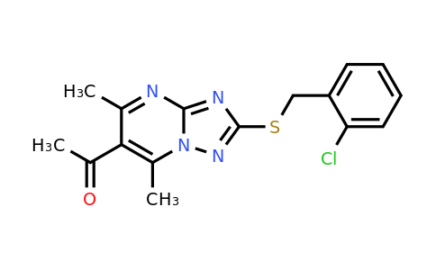 886152-78-9 | 1-(2-((2-Chlorobenzyl)thio)-5,7-dimethyl-[1,2,4]triazolo[1,5-a]pyrimidin-6-yl)ethan-1-one