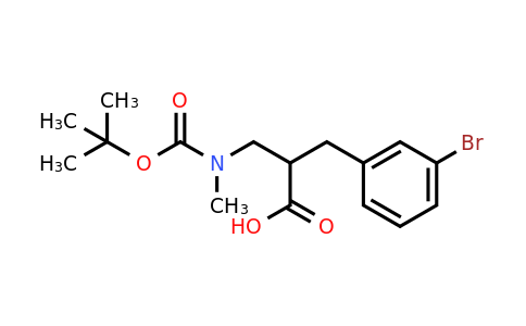 2-(3-Bromobenzyl)-3-((tert-Butoxycarbonyl)(methyl)amino)propanoicacid