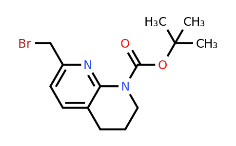 886369-27-3 | tert-butyl 7-(bromomethyl)-3,4-dihydro-1,8-naphthyridine-1(2H)-carboxylate