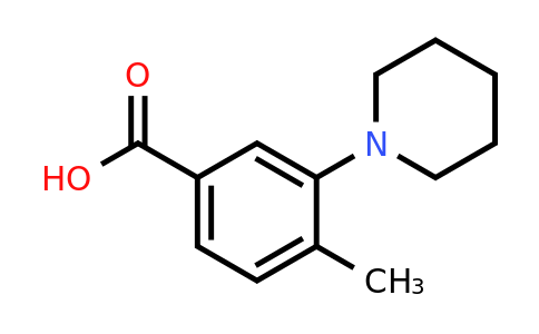 4-Methyl-3-(1-piperidinyl)benzoic acid