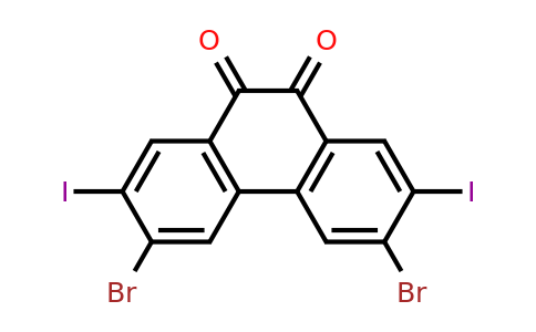 3,6-Dibromo-2,7-diiodophenanthrene-9,10-dione