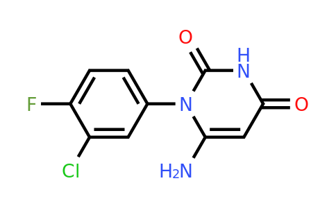 887201-82-3 | 6-Amino-1-(3-chloro-4-fluorophenyl)pyrimidine-2,4(1H,3H)-dione
