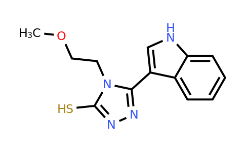 5-(1h-Indol-3-yl)-4-(2-methoxyethyl)-4h-1,2,4-triazole-3-thiol