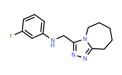 887468-33-9 | 3-Fluoro-N-((6,7,8,9-tetrahydro-5H-[1,2,4]triazolo[4,3-a]azepin-3-yl)methyl)aniline