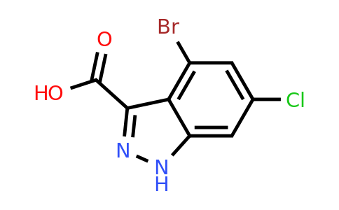 887568-39-0 | 4-Bromo-6-chloro-1H-indazole-3-carboxylic acid