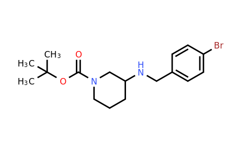 887584-43-2 | tert-Butyl 3-{[(4-bromophenyl)methyl]amino}piperidine-1-carboxylate