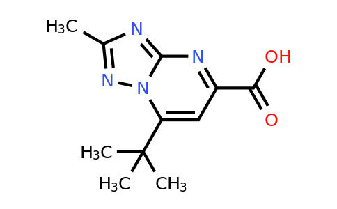 887672-46-0 | 7-Tert-butyl-2-methyl-[1,2,4]triazolo[1,5-a]pyrimidine-5-carboxylic acid