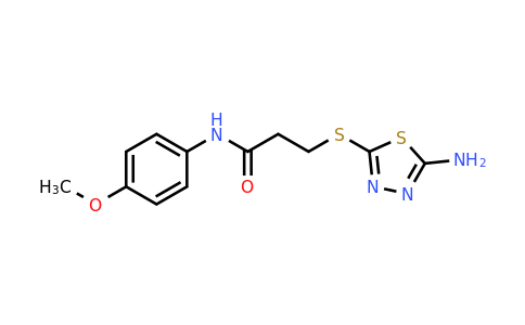 889947-81-3 | 3-((5-Amino-1,3,4-thiadiazol-2-yl)thio)-N-(4-methoxyphenyl)propanamide