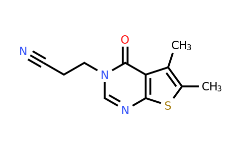 890007-57-5 | 3-{5,6-dimethyl-4-oxo-3h,4h-thieno[2,3-d]pyrimidin-3-yl}propanenitrile