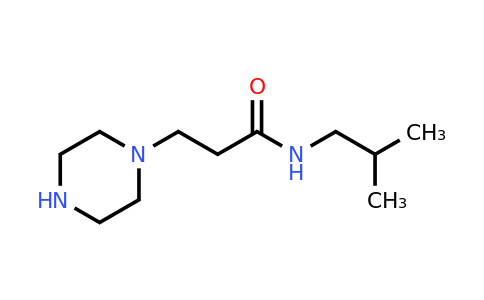 N-isobutyl-3-(piperazin-1-yl)propanamide