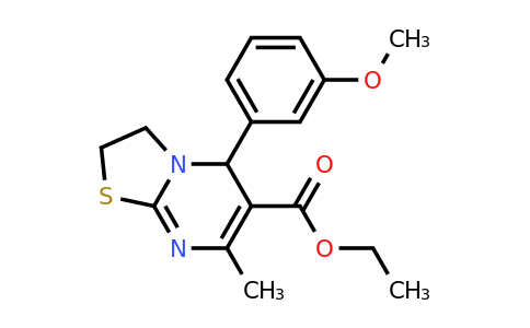 890091-77-7 | Ethyl 5-(3-methoxyphenyl)-7-methyl-2,3-dihydro-5H-thiazolo[3,2-a]pyrimidine-6-carboxylate