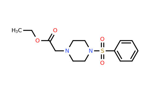Ethyl 2-[4-(benzenesulfonyl)piperazin-1-yl]acetate