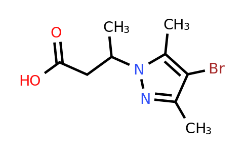 3-(4-Bromo-3,5-dimethyl-1h-pyrazol-1-yl)butanoic acid