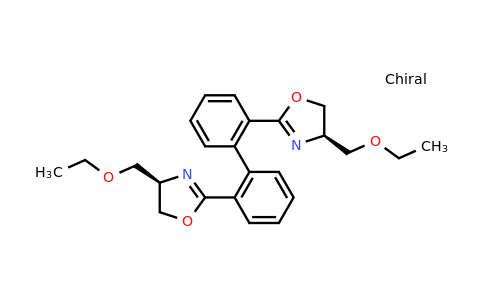 890933-66-1 | Oxazole, 2,2′-[1,1′-biphenyl]-2,2′-diylbis[4-(ethoxymethyl)-4,5-dihydro-, (4R,4′R)-