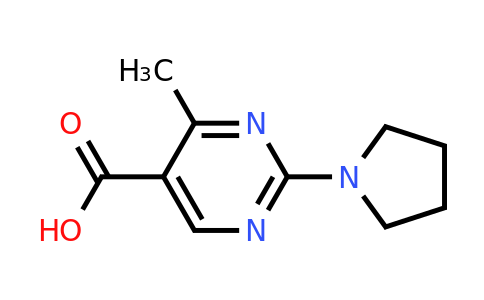 891387-08-9 | 4-Methyl-2-(pyrrolidin-1-yl)pyrimidine-5-carboxylic acid