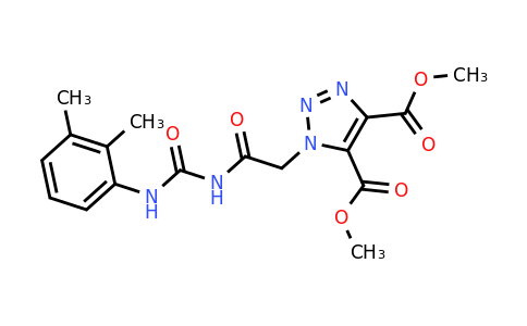 892278-08-9 | Dimethyl 1-(2-(3-(2,3-dimethylphenyl)ureido)-2-oxoethyl)-1H-1,2,3-triazole-4,5-dicarboxylate