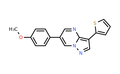 6-(4-Methoxyphenyl)-3-(thiophen-2-yl)pyrazolo[1,5-a]pyrimidine