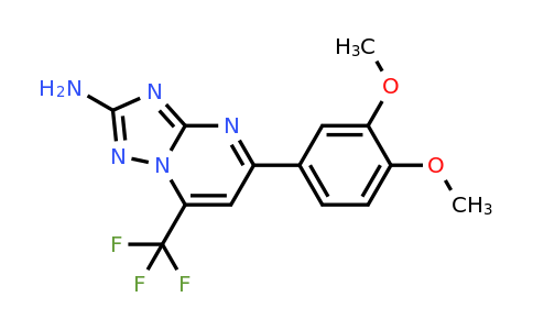 893615-43-5 | 5-(3,4-Dimethoxyphenyl)-7-(trifluoromethyl)-[1,2,4]triazolo[1,5-a]pyrimidin-2-amine