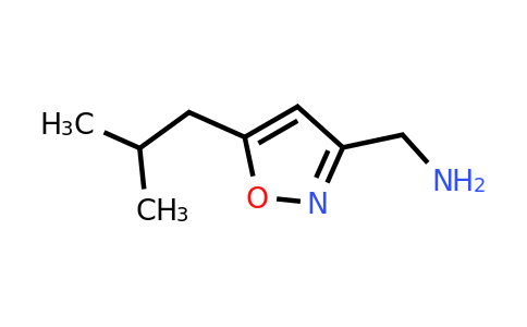 [5-(2-methylpropyl)-1,2-oxazol-3-yl]methanamine