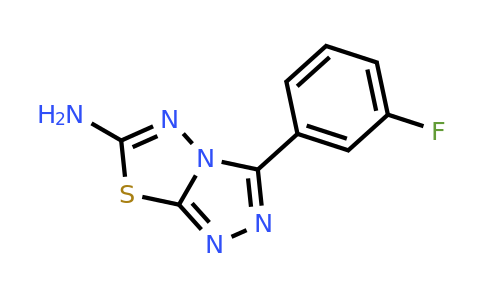 893643-46-4 | 3-(3-Fluorophenyl)-[1,2,4]triazolo[3,4-b][1,3,4]thiadiazol-6-amine