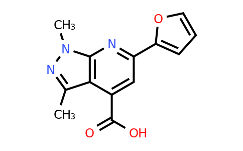 6-(Furan-2-yl)-1,3-dimethyl-1h-pyrazolo[3,4-b]pyridine-4-carboxylic acid