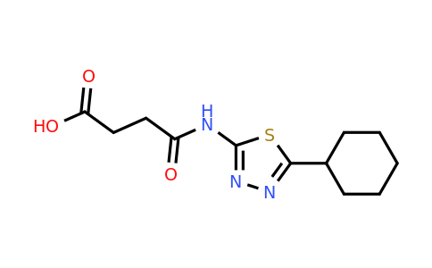 893725-49-0 | 3-[(5-cyclohexyl-1,3,4-thiadiazol-2-yl)carbamoyl]propanoic acid