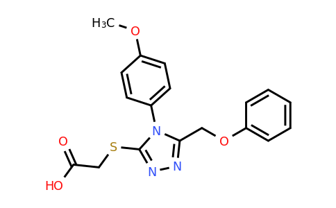 893725-85-4 | 2-{[4-(4-methoxyphenyl)-5-(phenoxymethyl)-4h-1,2,4-triazol-3-yl]sulfanyl}acetic acid