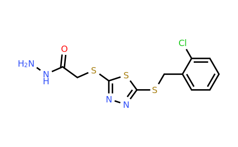 893726-70-0 | 2-[(5-{[(2-chlorophenyl)methyl]sulfanyl}-1,3,4-thiadiazol-2-yl)sulfanyl]acetohydrazide