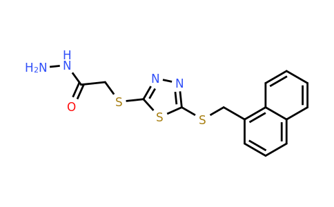 893726-79-9 | 2-({5-[(naphthalen-1-ylmethyl)sulfanyl]-1,3,4-thiadiazol-2-yl}sulfanyl)acetohydrazide