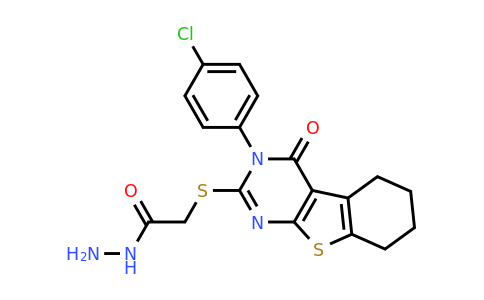 893727-18-9 | 2-{[4-(4-chlorophenyl)-3-oxo-8-thia-4,6-diazatricyclo[7.4.0.0,2,7]trideca-1(9),2(7),5-trien-5-yl]sulfanyl}acetohydrazide