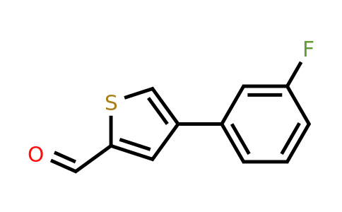 893736-69-1 | 4-(3-Fluorophenyl)thiophene-2-carbaldehyde