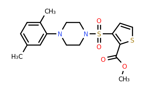 895262-86-9 | Methyl 3-((4-(2,5-dimethylphenyl)piperazin-1-yl)sulfonyl)thiophene-2-carboxylate