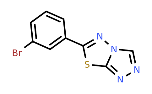 895331-21-2 | 6-(3-Bromophenyl)-[1,2,4]triazolo[3,4-b][1,3,4]thiadiazole
