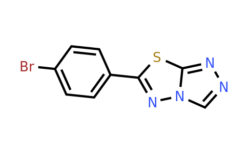 895331-28-9 | 6-(4-Bromophenyl)-[1,2,4]triazolo[3,4-b][1,3,4]thiadiazole