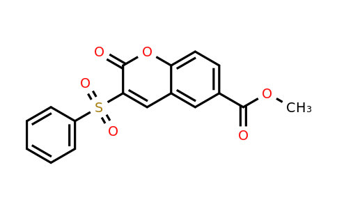 895645-53-1 | Methyl 2-oxo-3-(phenylsulfonyl)-2H-chromene-6-carboxylate