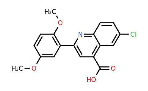 6-Chloro-2-(2,5-dimethoxyphenyl)quinoline-4-carboxylic acid