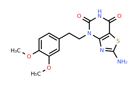 898132-46-2 | 2-Amino-4-(3,4-dimethoxyphenethyl)thiazolo[4,5-d]pyrimidine-5,7(4H,6H)-dione