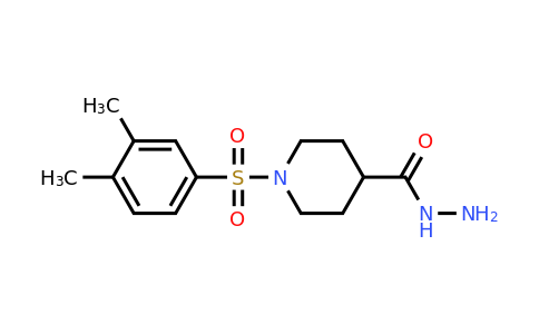 1-((3,4-Dimethylphenyl)sulfonyl)piperidine-4-carbohydrazide