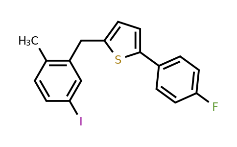 898566-17-1 | 2-(4-Fluorophenyl)-5-[(5-iodo-2-methylphenyl) methyl]thiophene