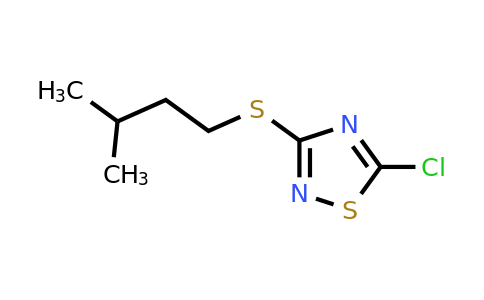 89893-29-8 | 5-Chloro-3-[(3-methylbutyl)sulfanyl]-1,2,4-thiadiazole
