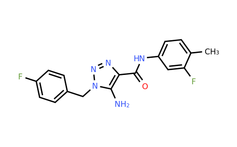 5-Amino-N-(3-fluoro-4-methylphenyl)-1-(4-fluorobenzyl)-1H-1,2,3-triazole-4-carboxamide