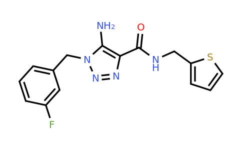 899737-56-5 | 5-Amino-1-(3-fluorobenzyl)-N-(thiophen-2-ylmethyl)-1H-1,2,3-triazole-4-carboxamide