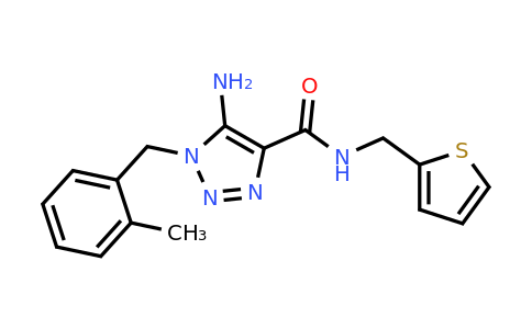 899981-96-5 | 5-Amino-1-(2-methylbenzyl)-N-(thiophen-2-ylmethyl)-1H-1,2,3-triazole-4-carboxamide
