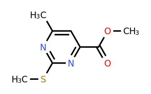 90007-36-6 | Methyl 6-methyl-2-(methylsulfanyl)pyrimidine-4-carboxylate